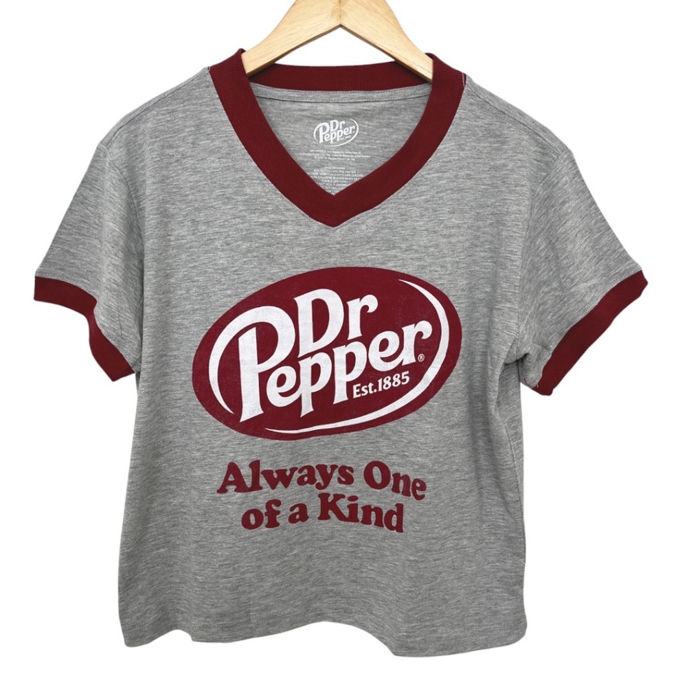 NWOT Dr. Pepper Always One of a Kind V-Neck T-Shirt Small